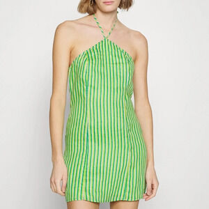 Faithfull The Brand Muthia Mini Dress In Bau-Bau Stripe Print